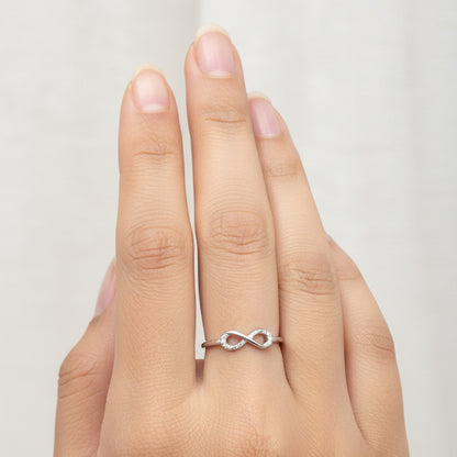 92.5 Silver Infinity Ring for Women