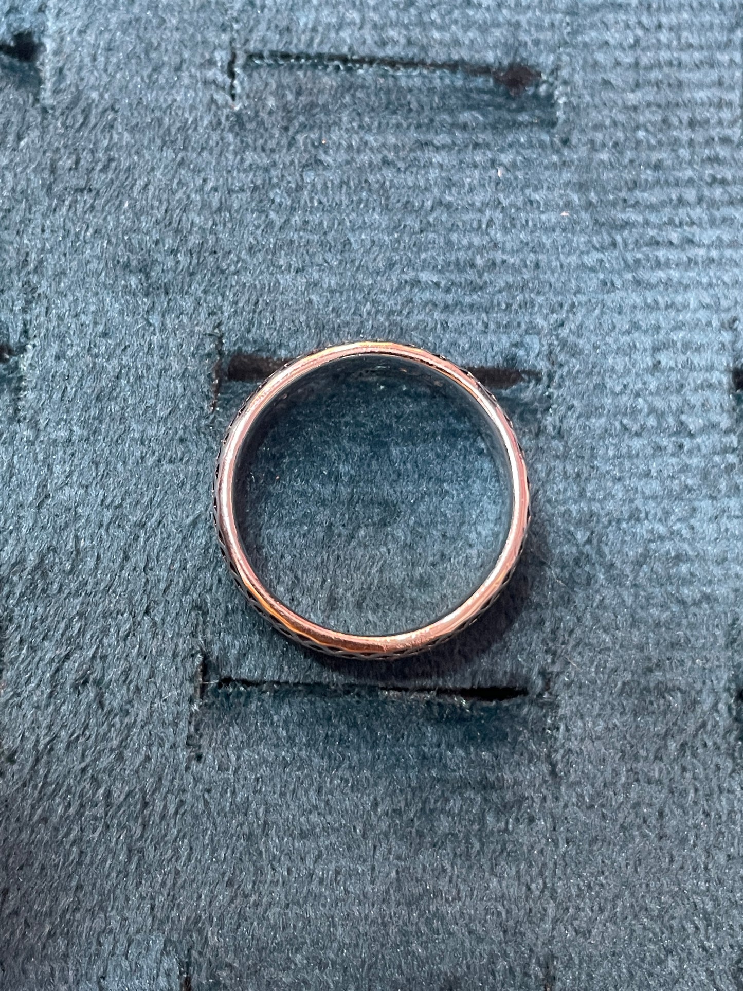 92.5 Silver Oxidised Men’s Ring Size 17 | Stylish Antique Finish | Elegant Jewellery