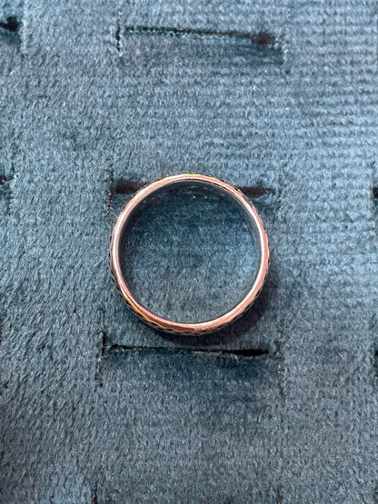 92.5 Silver Oxidised Men’s Ring Size 17 | Stylish Antique Finish | Elegant Jewellery