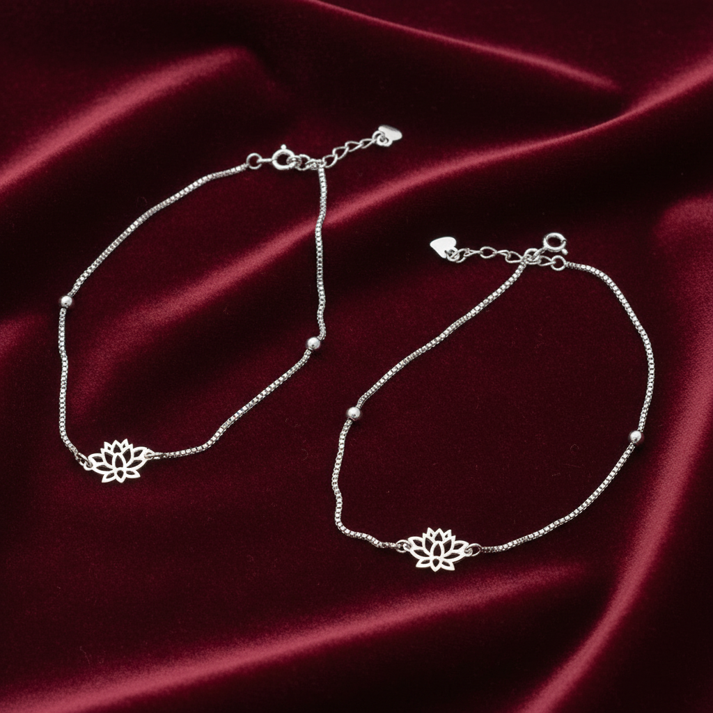 92.5 silver anklets 