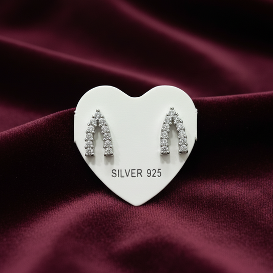 92.5 silver second studs earrings 