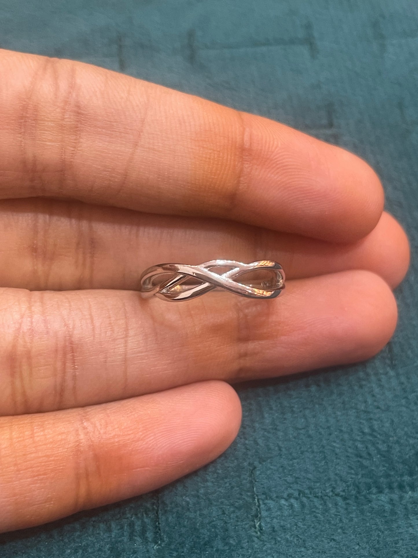 92.5 Silver Simple Ring for Women Size 10 | Stylish Clean Design | Elegant Fashion Jewellery