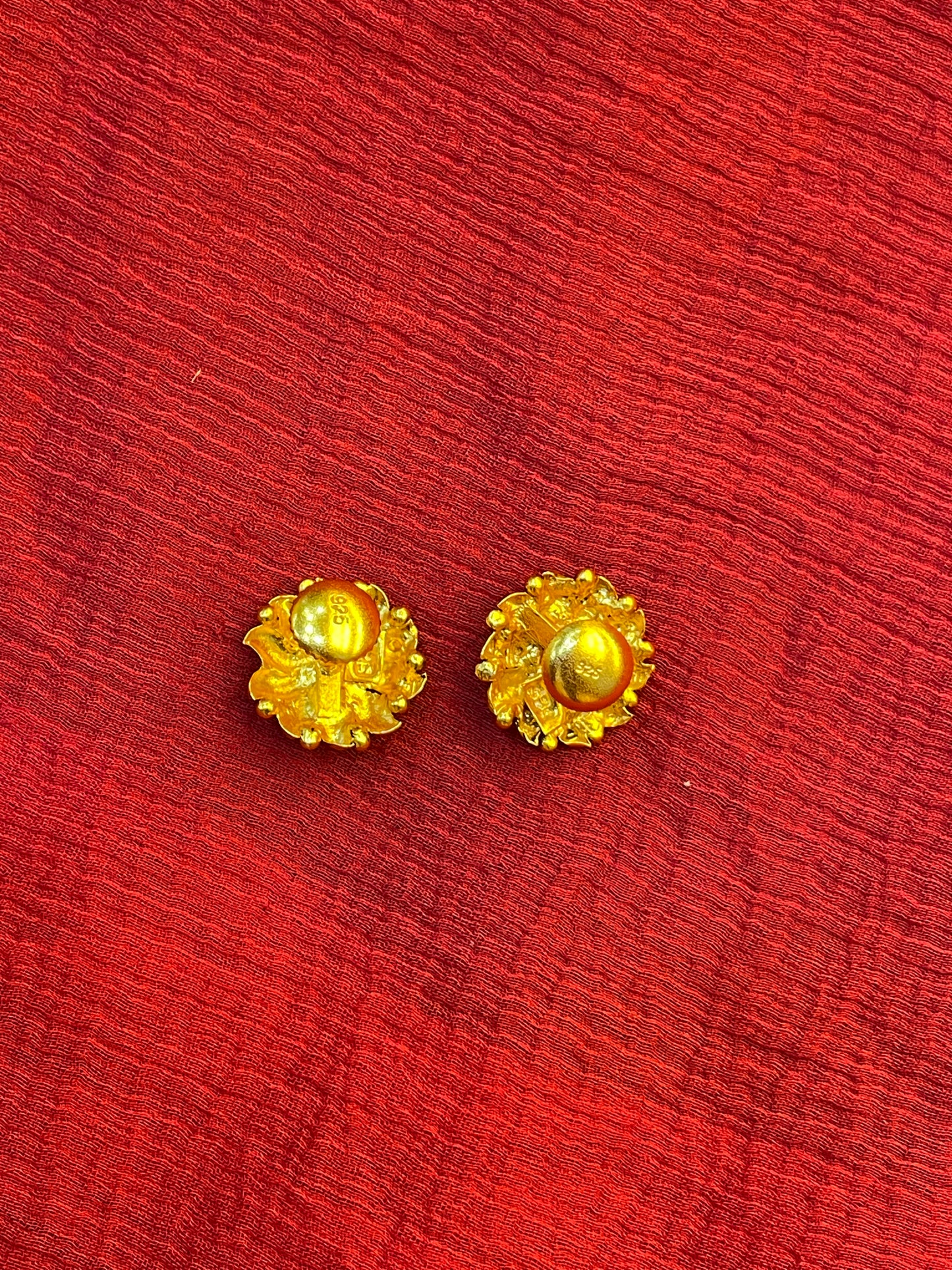 92.5 Silver Gold Plated Temple Earrings for Women | Traditional South Indian Jewellery | Festive Wear