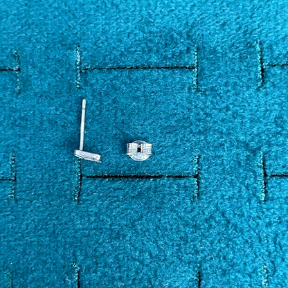 92.5 Silver Rhombus Shape Studs | Stylish Geometric Design | Jewellery pair