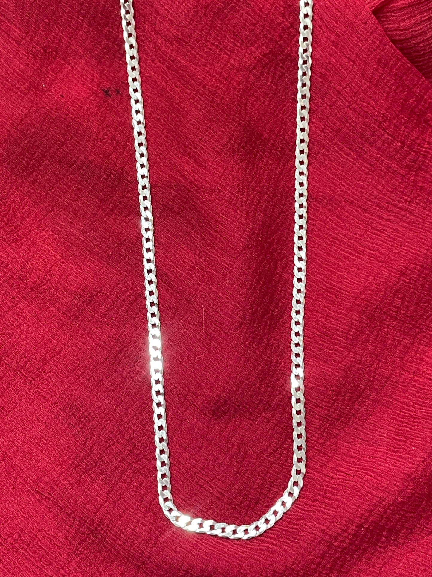 92.5 silver Cuban chain 20 inches