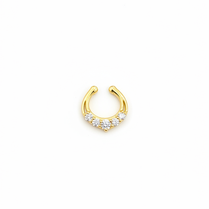 92.5 Silver Gold Plated Elegant Septum