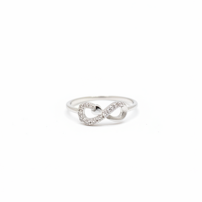 925 Silver Infinity Heart Ring