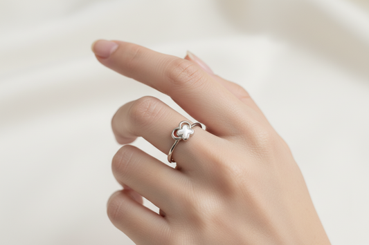 92.5 Silver Simple Ring for Women Size 12 | Stylish Clean Finish | Elegant Fashion Jewellery