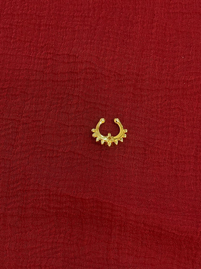 92.5 Silver Gold Plated Trendy Septum