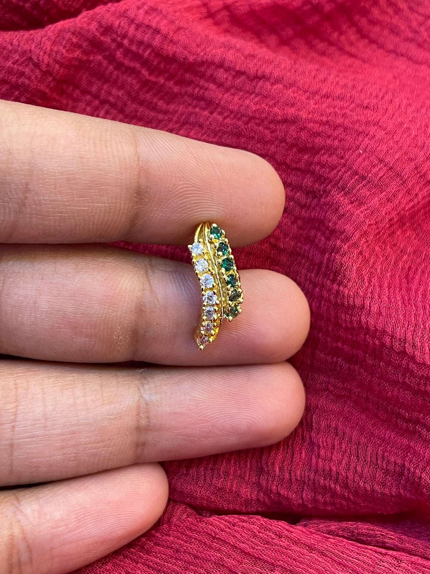 92.5 Silver Gold Plated Classy CZ Earrings for Women | Elegant Cubic Zirconia Design | Premium Jewellery