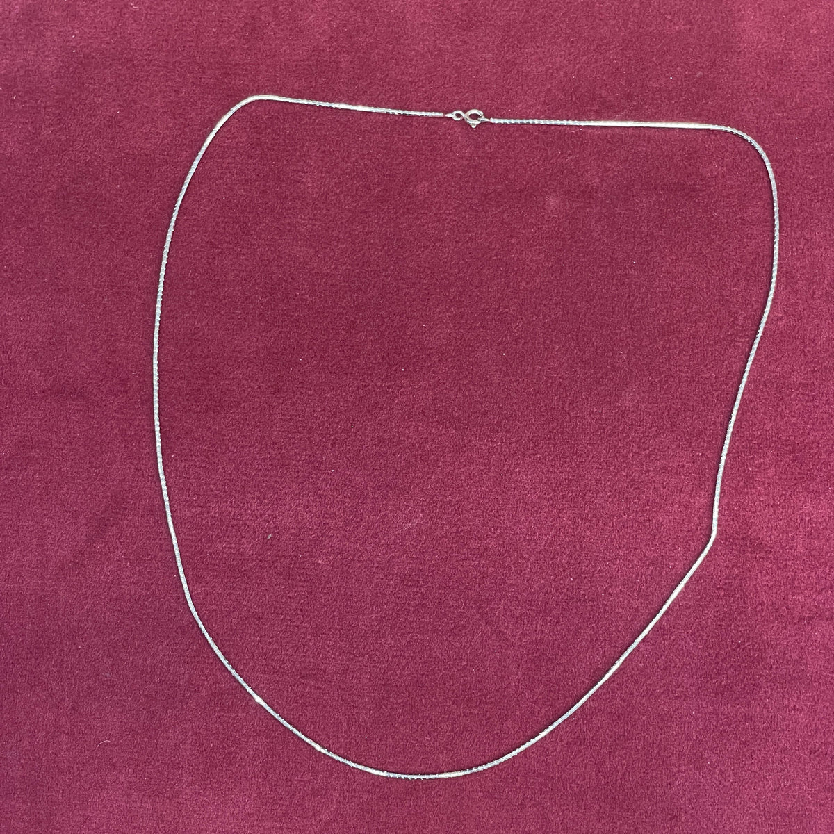 92.5 Sterling Silver Italian Box Chain - 20 inches