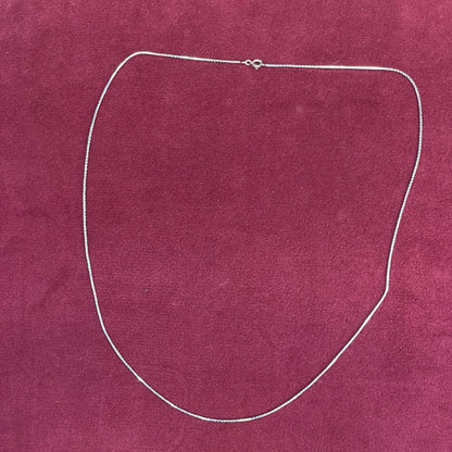 92.5 Sterling Silver Italian Box Chain - 20 inches