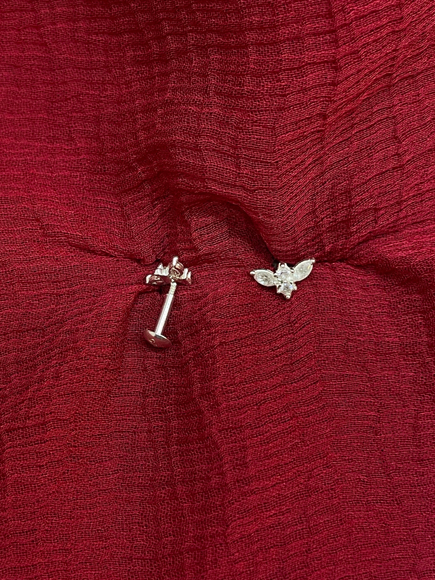 925 Silver bat studs