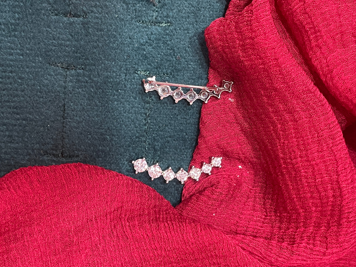 92.5 silver classy white stone earcuffs