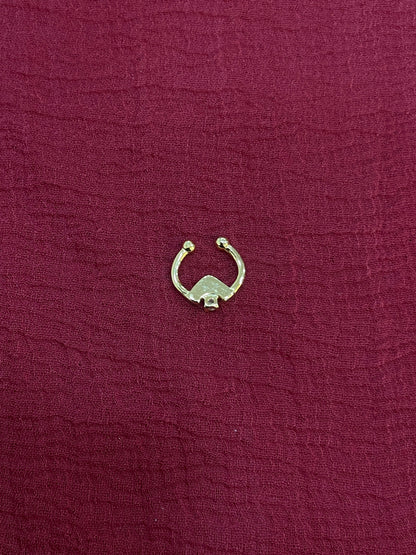 92.5 Silver Gold Plated Temple Septum