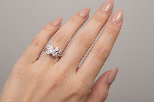 92.5 Silver Ring for Women Size 11 | Stylish Polished Design | Elegant Fashion Jewellery