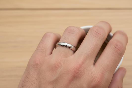 92.5 Silver Plain Men’s Ring | Stylish Clean Design | Elegant Jewellery