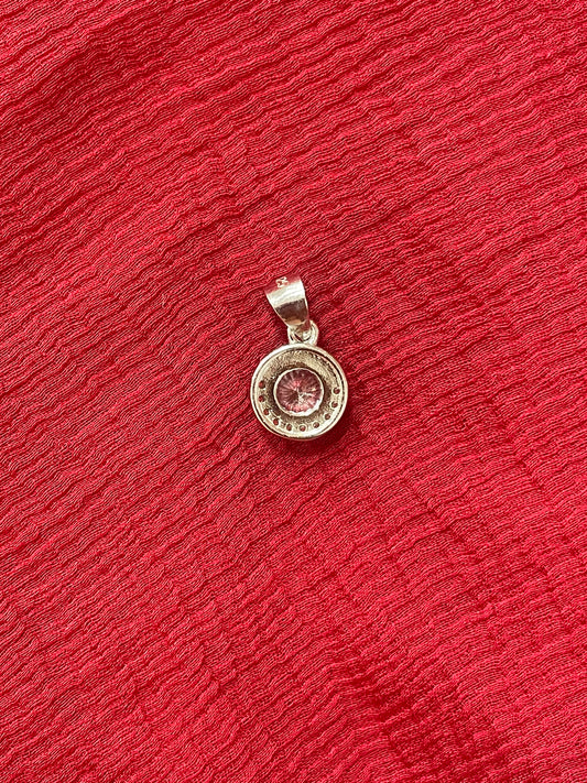 92.5 silver classy stylish white stone pendant