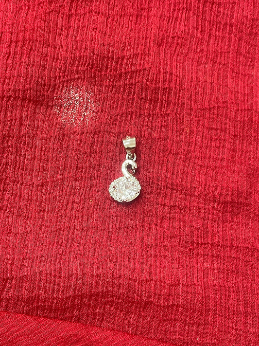 92.5 silver stylish classy swan pendant