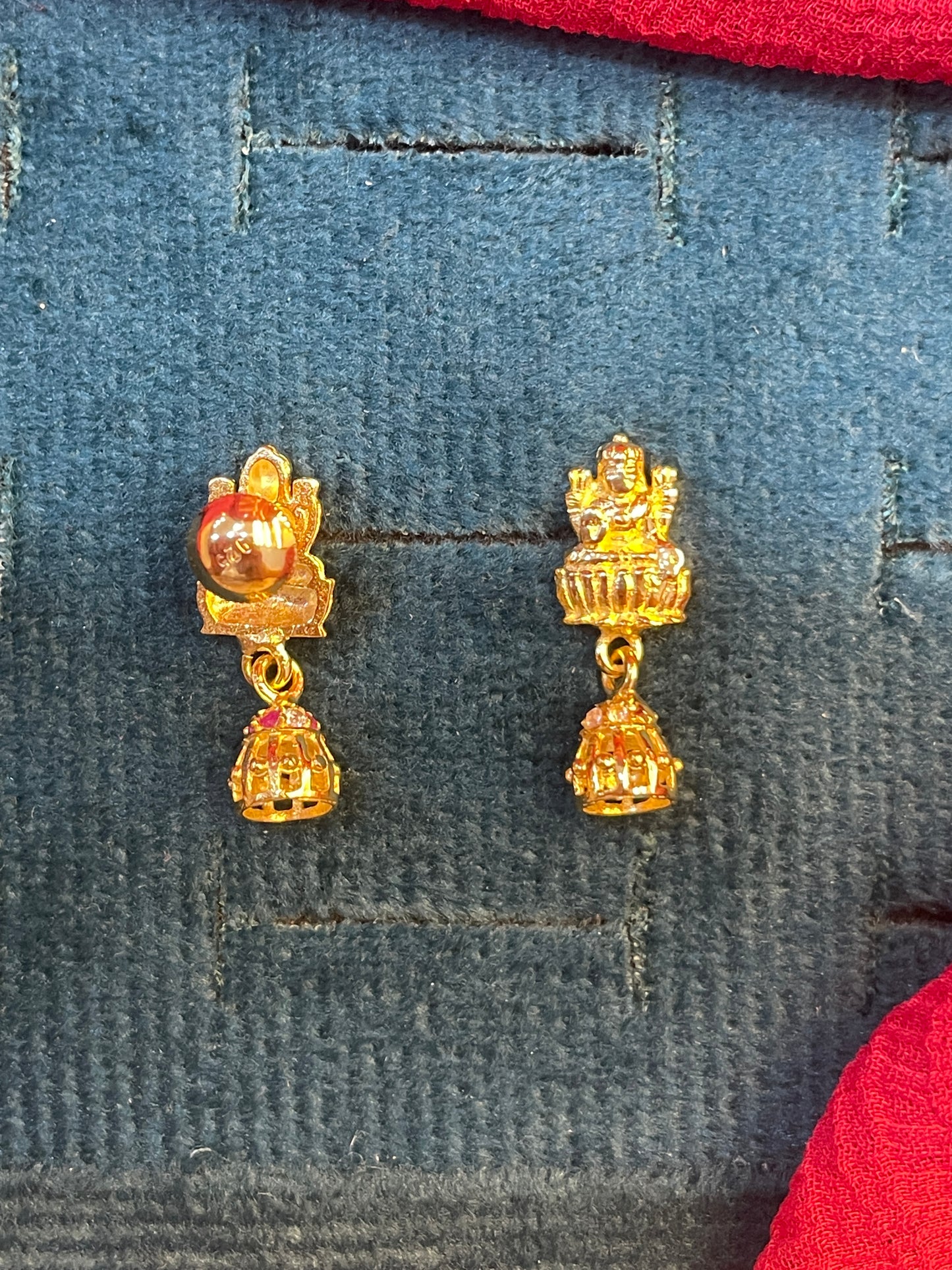 92.5 silver gold plated classy jhumkas