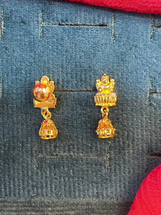 92.5 silver gold plated classy jhumkas