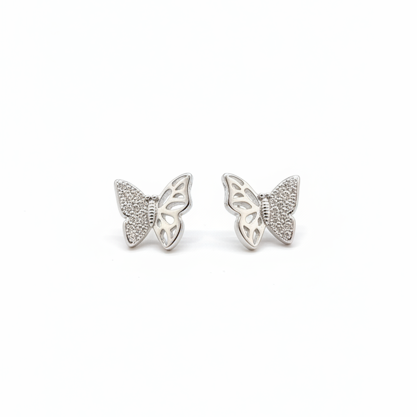 925 Silver Butterfly Studs