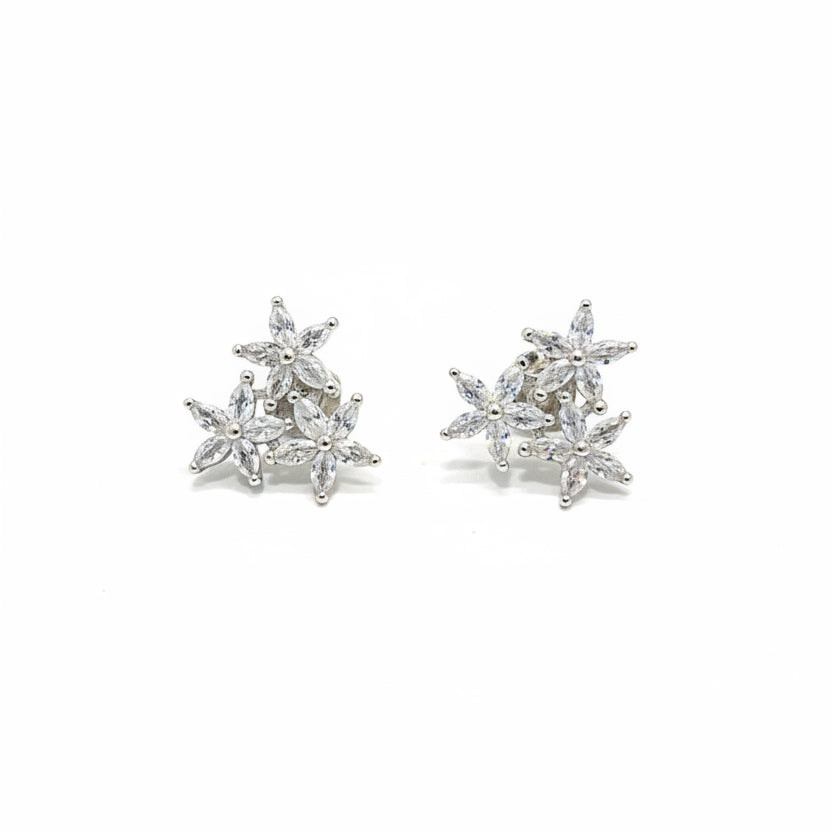92.5 Silver Star Earrings | Stylish Trendy Design | Elegant Jewellery