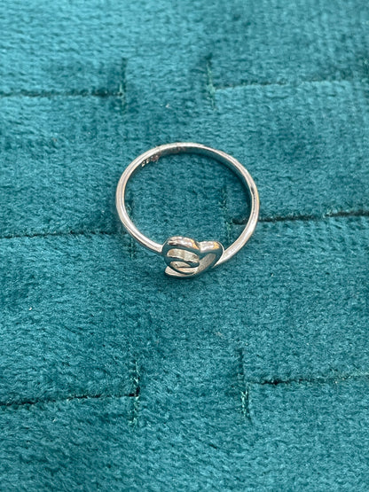92.5 Silver Simple Stylish Heart Ring for Women Size 13 | Clean Modern Love Design | Elegant Jewellery