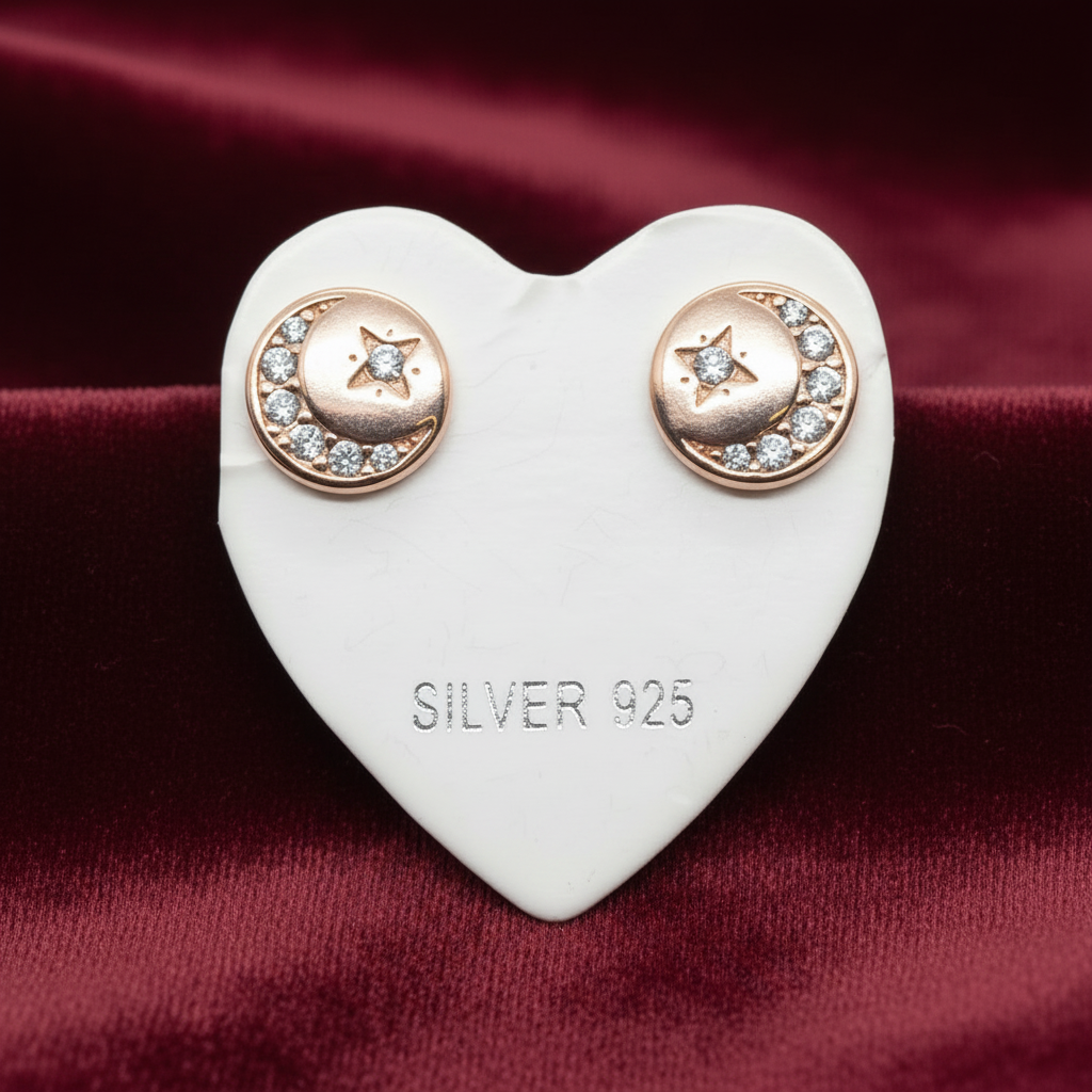 92.5 silver second studs earrings 