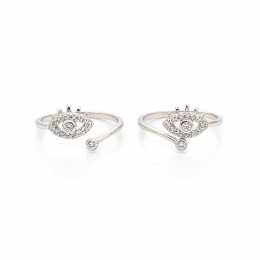 925 Silver Evil Eye Toerings