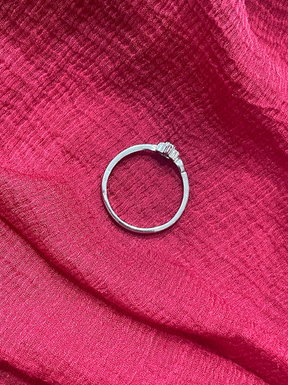 92.5 Silver Flower Ring for Women Size 15 | Elegant Floral Daily Wear Jewellery