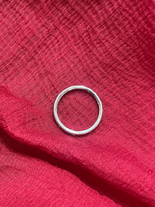 92.5 Silver Simple Ring for Women Size 10 | Minimal Elegant Daily Wear Jewellery