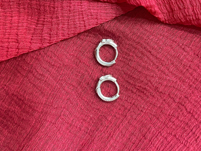 Silver Kids Cherry Bali Earrings