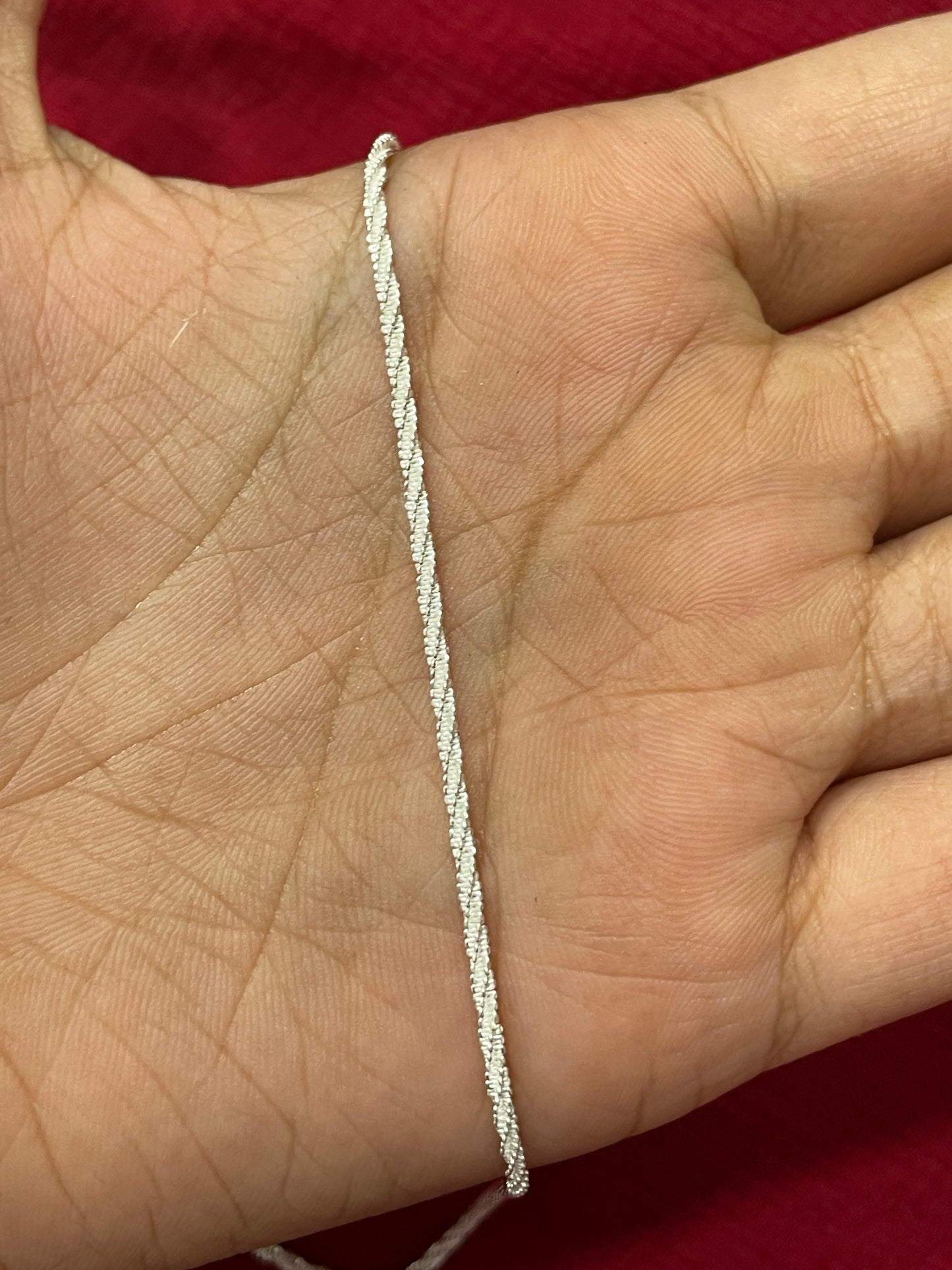 92.5 silver minimal stylish chain 18 inches