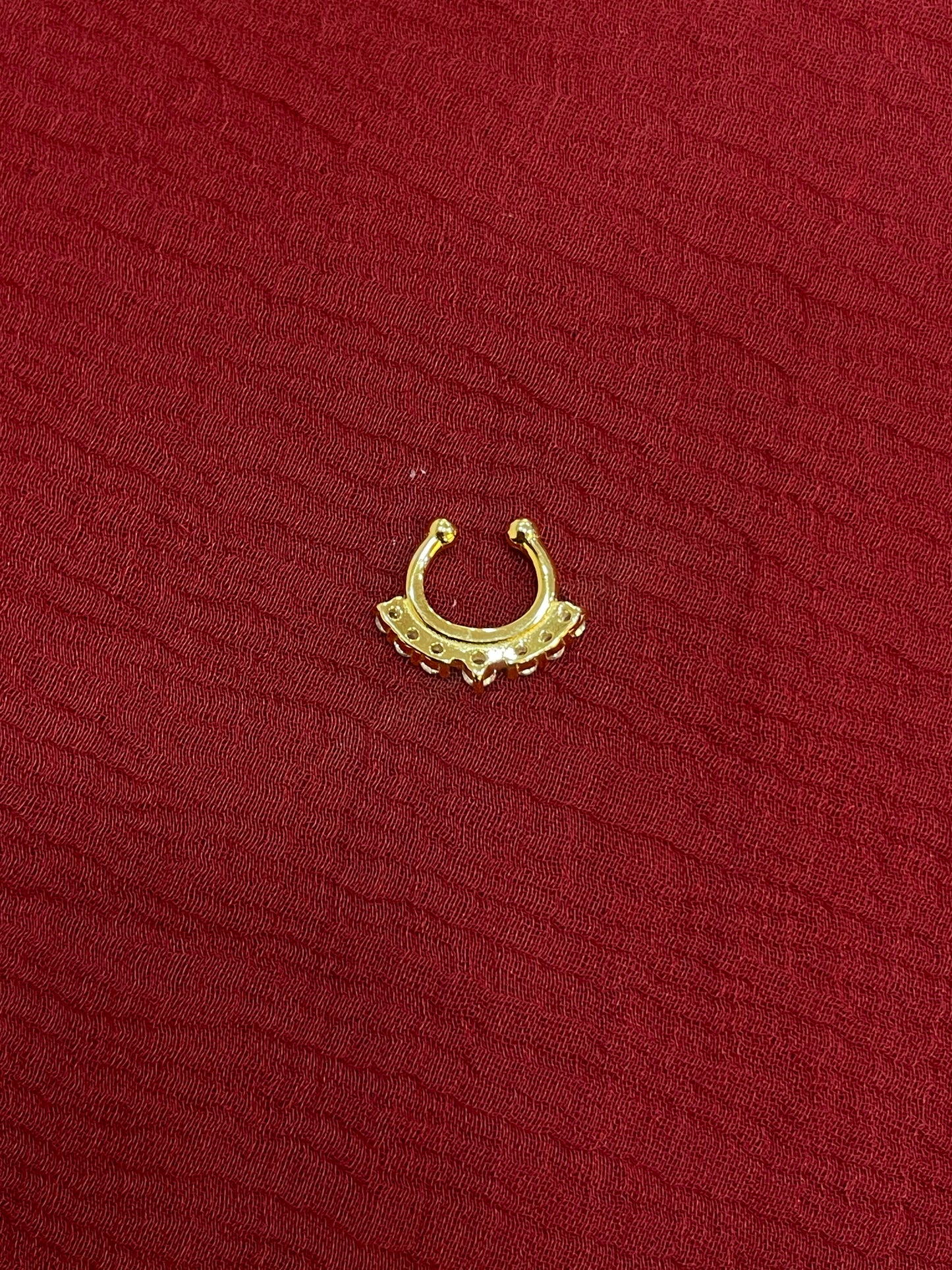 92.5 Silver Gold Plated Premium Septum