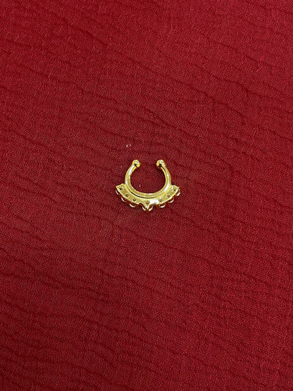 92.5 Silver Gold Plated Premium Septum
