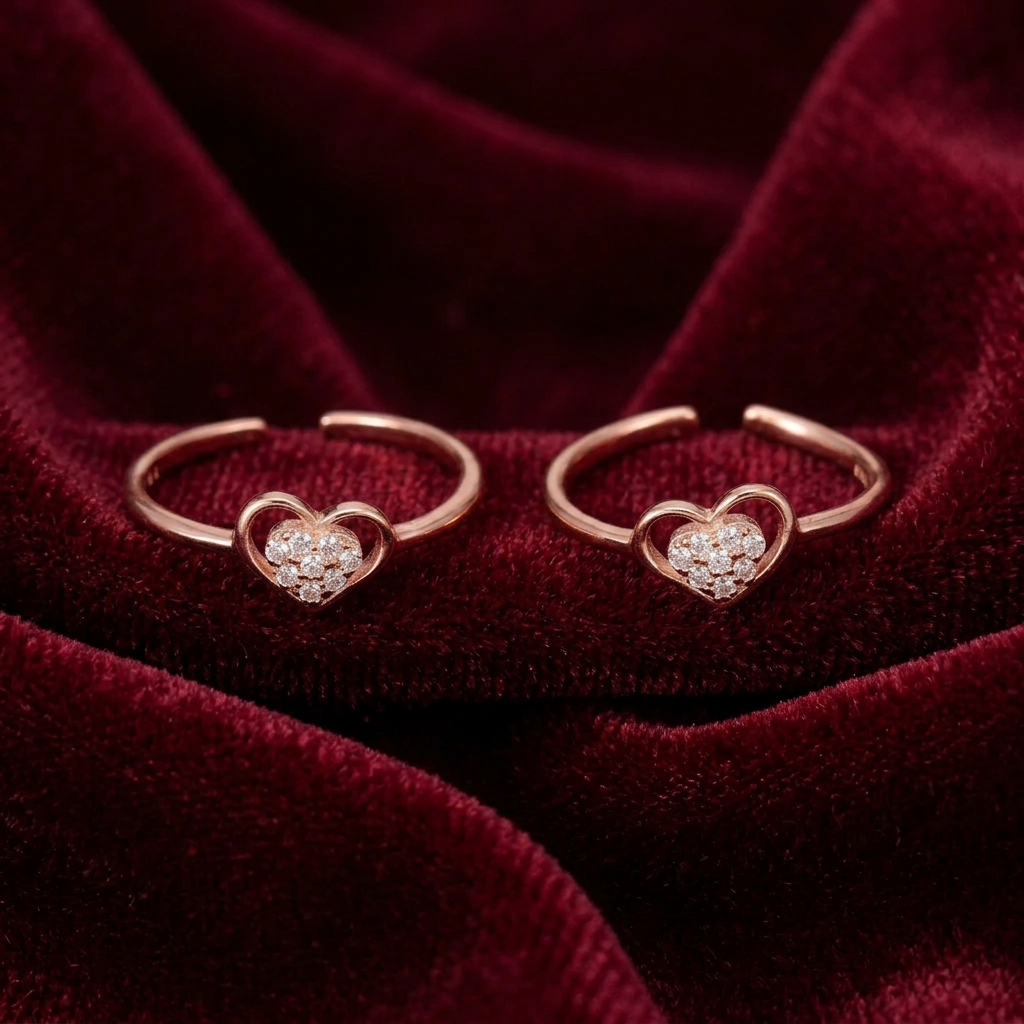 92.5 silver toe rings 