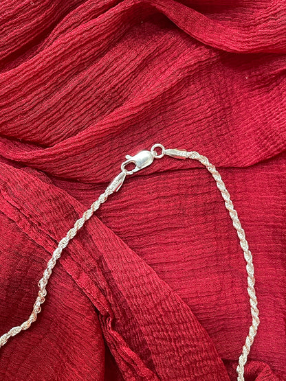 92.5 Silver Men’s Chain 18 Inches | Stylish Classic Link Design | Elegant Fashion Jewellery