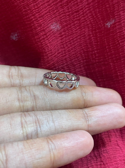 92.5 Silver Heart Ring for Women Size 9 | Stylish Love Symbol Design | Elegant Gift Jewellery