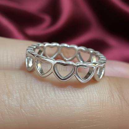 92.5 Silver Heart Ring for Women Size 9 | Stylish Love Symbol Design | Elegant Gift Jewellery