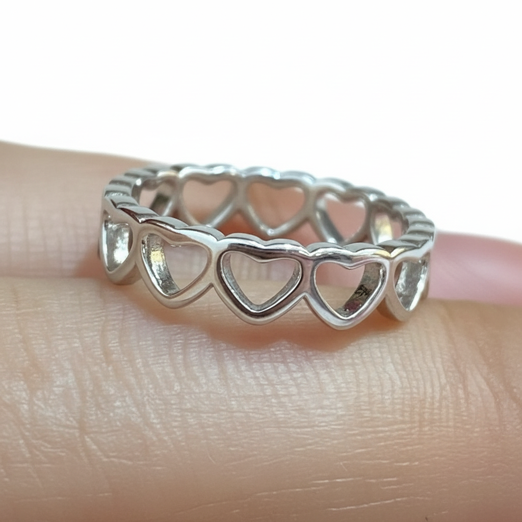 92.5 Silver Heart Ring for Women Size 9 | Stylish Love Symbol Design | Elegant Gift Jewellery
