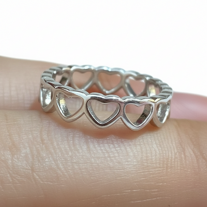 92.5 Silver Heart Ring for Women Size 9 | Stylish Love Symbol Design | Elegant Gift Jewellery