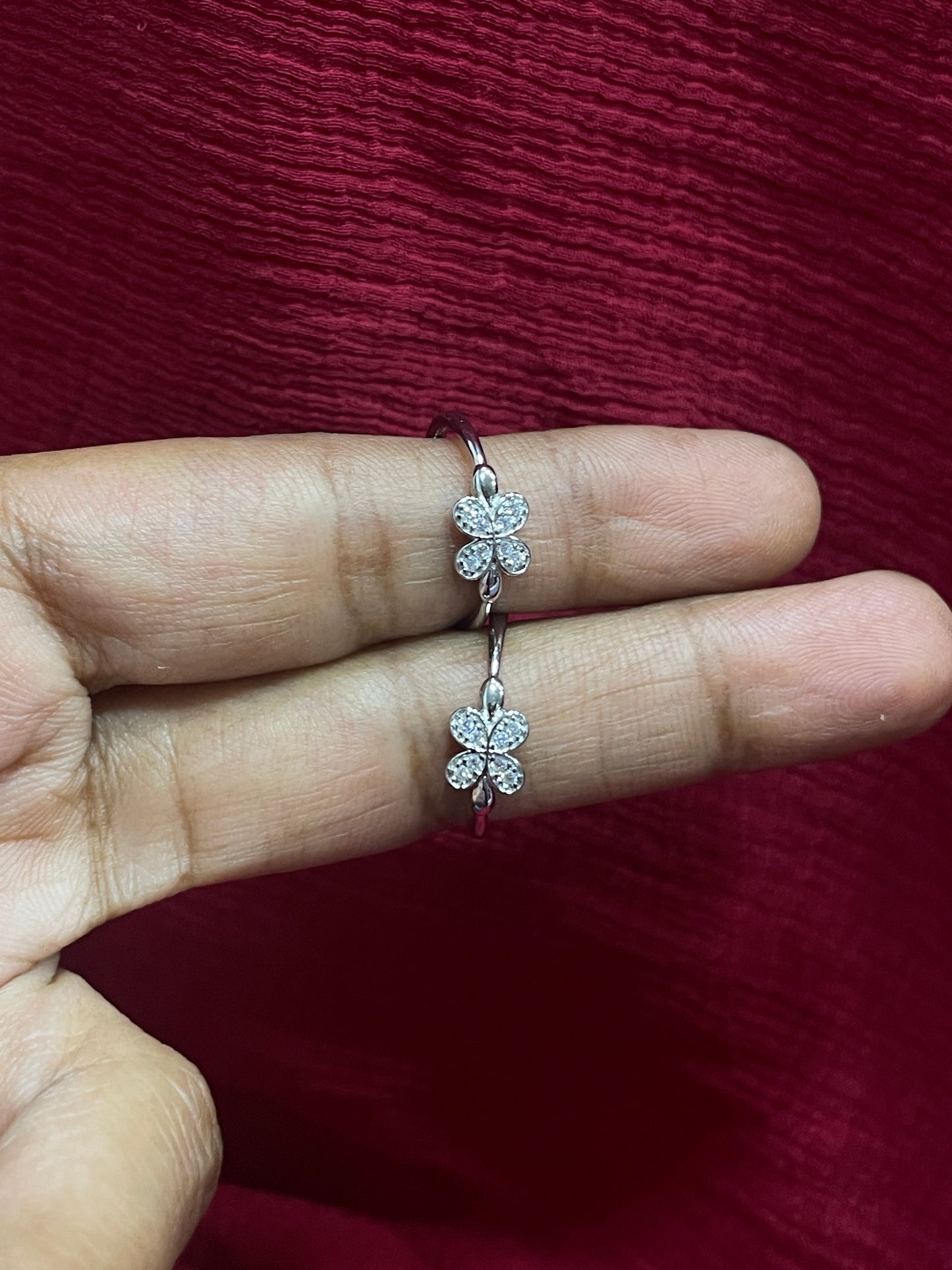 925 Silver Clover Toe rings
