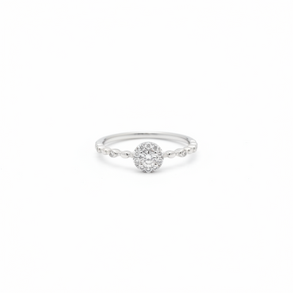 92.5 Sterling Silver Minimal Solitaire Ring for Women | Classic Elegant Design