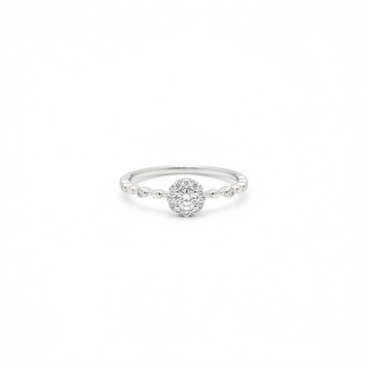 92.5 Sterling Silver Minimal Solitaire Ring for Women | Classic Elegant Design