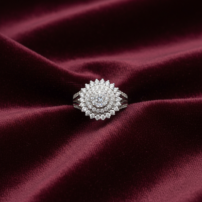 92.5 Silver White Stone Ring for Women Size 9 | Classy Elegant Design | Premium Jewellery