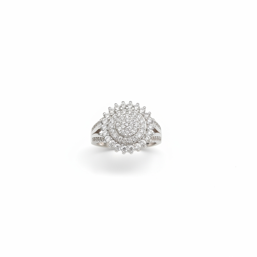 92.5 Silver White Stone Ring for Women Size 9 | Classy Elegant Design | Premium Jewellery