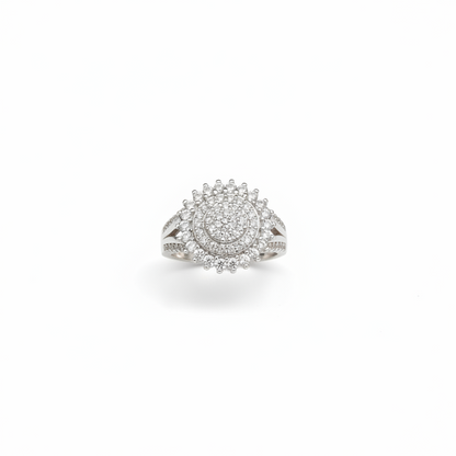 92.5 Silver White Stone Ring for Women Size 9 | Classy Elegant Design | Premium Jewellery