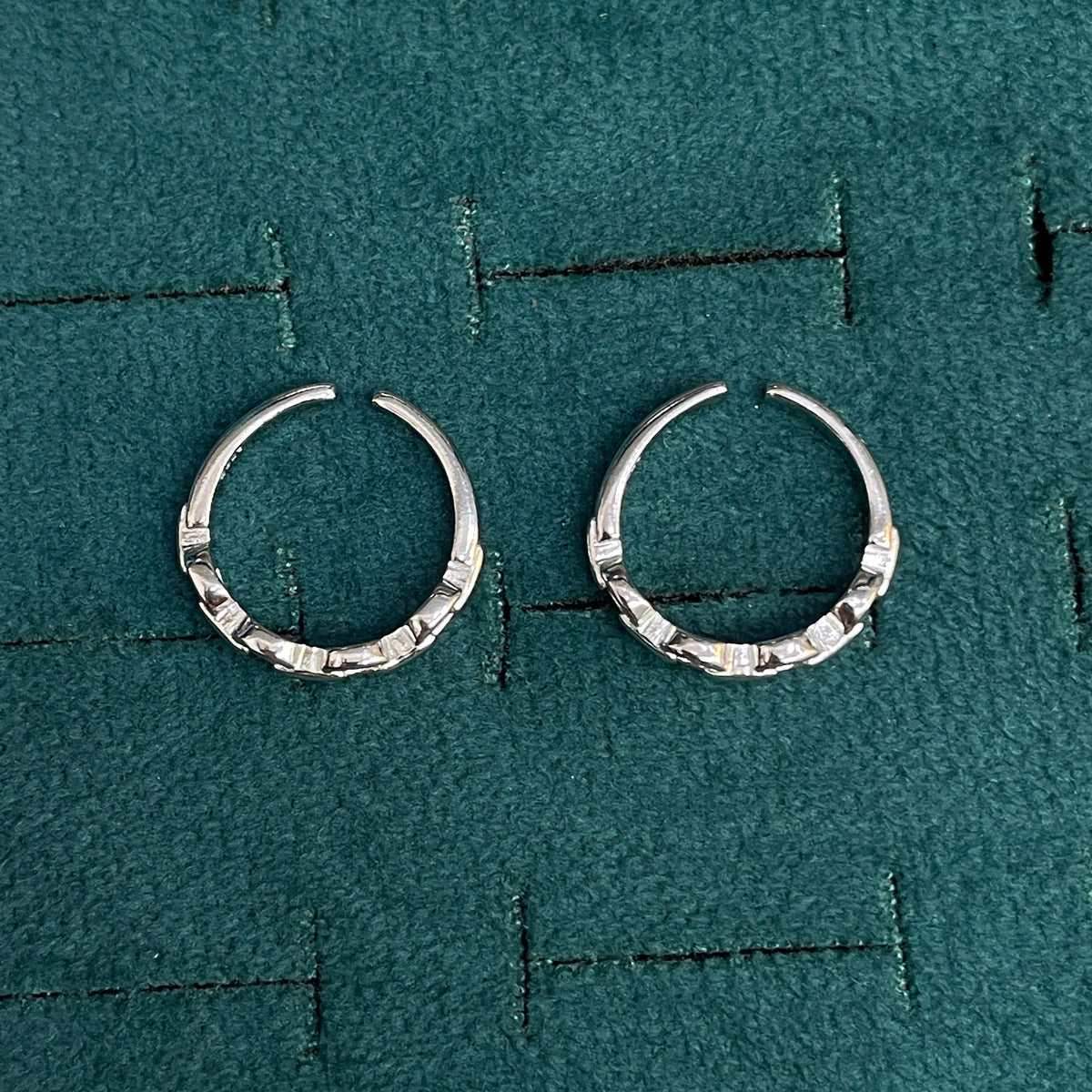 92.5 Silver Chain Link Toe Rings