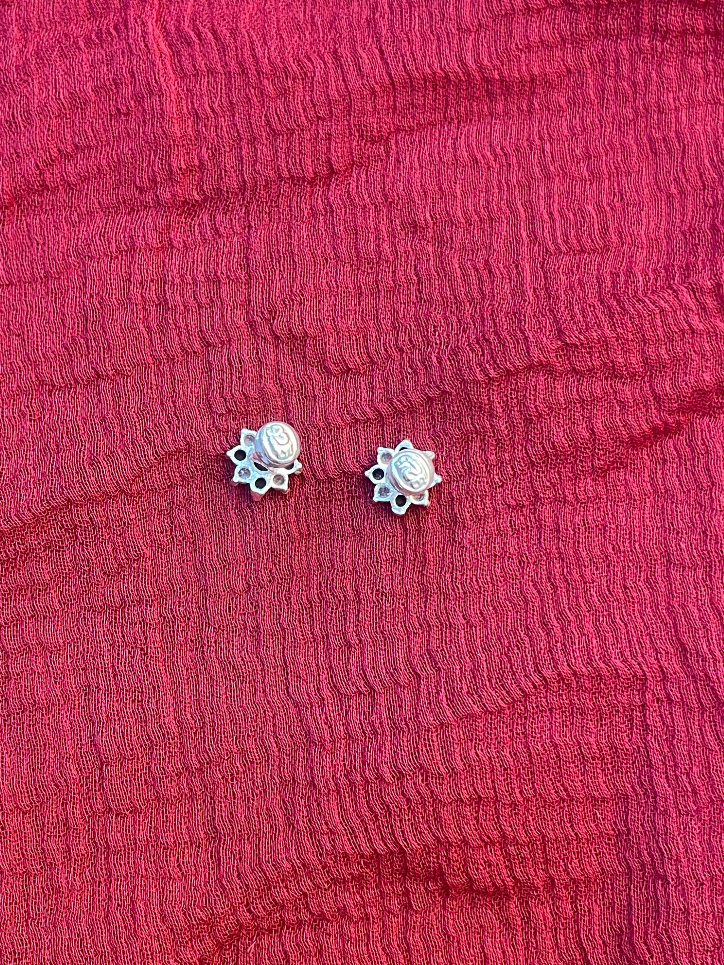 92.5 Silver Flower Second Studs / Nose Pin (Single Piece) | Elegant Floral Design | Jewellery